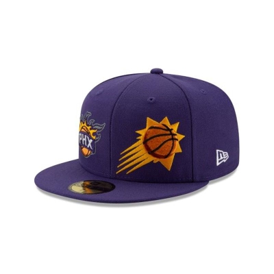 Sapca New Era Phoenix Suns NBA Double Hit 59FIFTY Fitted - Violet